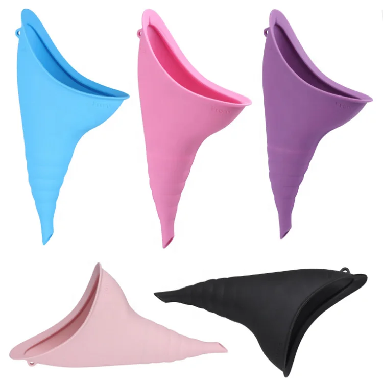 Customized Portable Female Urination Device Reusable Urinal Silicone Women Pee Funnel Silicone Pee Ladies Post Op Pee Funnel