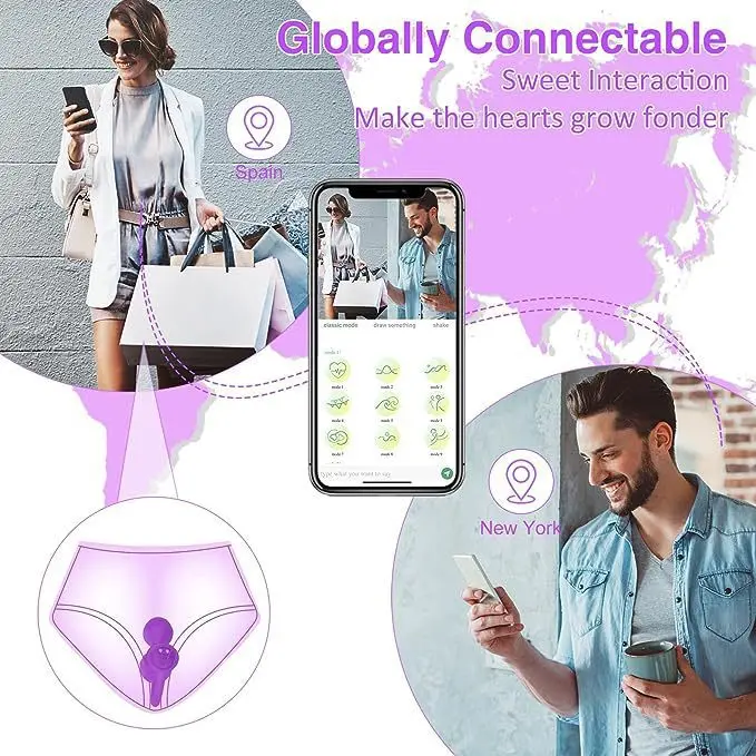 Vibrateurs clitoridiens APP G Spot avec 9 modes de vibration Vibrateurs télécommandés Jouets sexuels pour adultes pour le plaisir des femmes et des couples