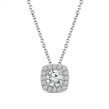 New Trendy Lab Grown Diamond Necklace Shinny Pendant Necklace with GIA IGI certificates