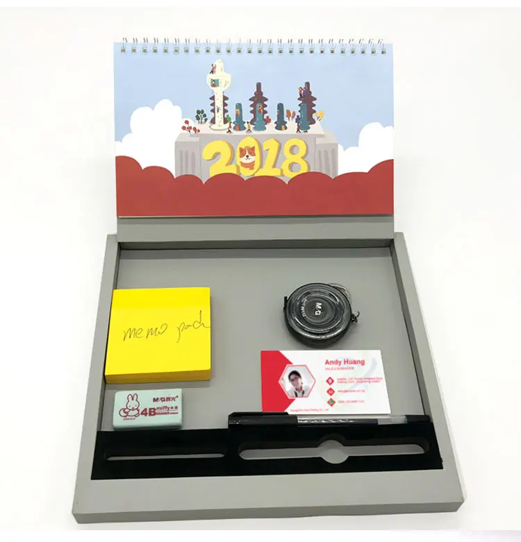 2022 Custom Design Printing Desk Calendar with Stickers
