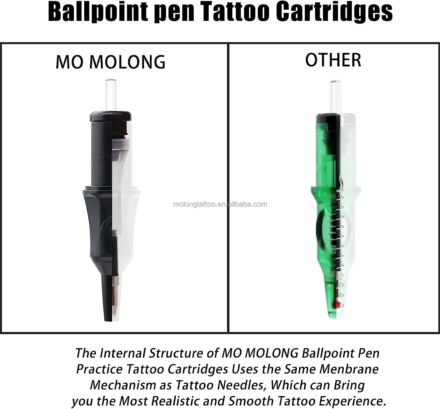 Transparent Dotwork Ballpoint Tattoo Cartridge Tattoo Machine Tattoo