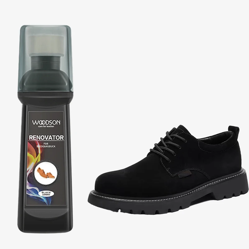 Brown Black Neutral Suede Shoe Restorer Woodson Polish