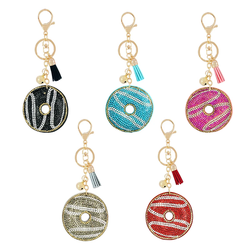 
 Брелок для ключей, фланелевый кулон в форме цветка, фрукта, растения, шара для волос со стразами, креативный маленький подарок, аксессуары для сумок  