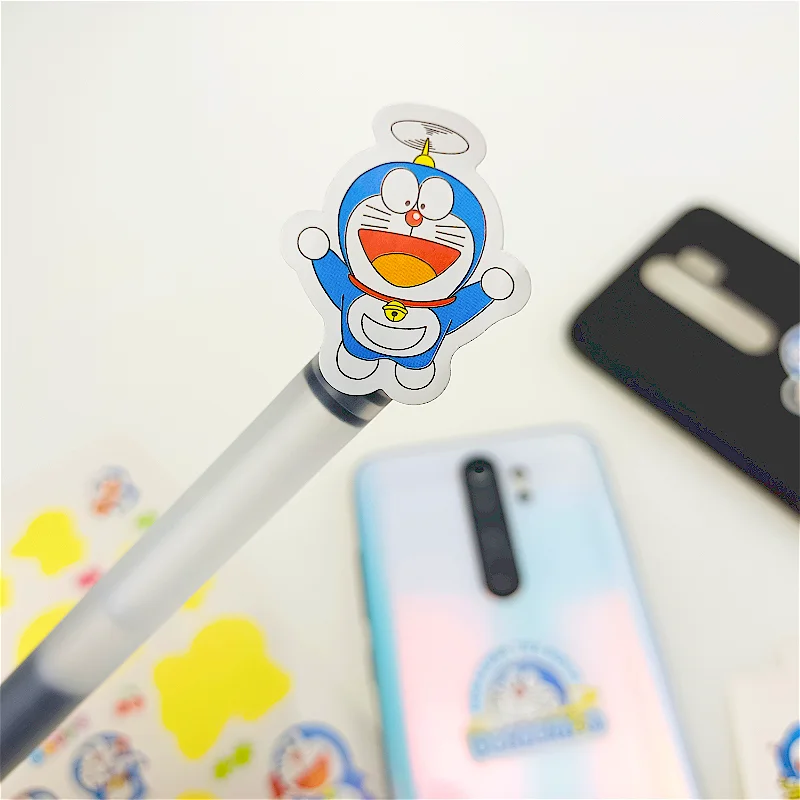 Popular Animation Anime Cartoon Decorative Labels Paper Doraemon Stickers for Laptop Luggage Hydroflasks Car Motorcycle Phone
