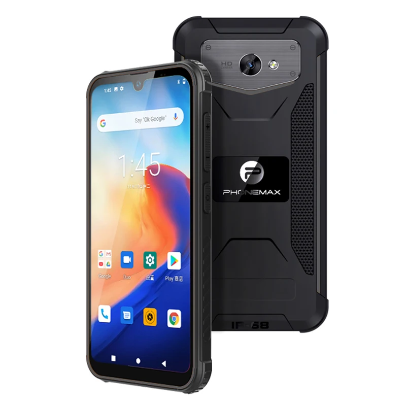 Phonemax M1 Waterproof Android Quad-Core 128GB IP68 4G Rugged Phone with CDMA & LTE Cellular