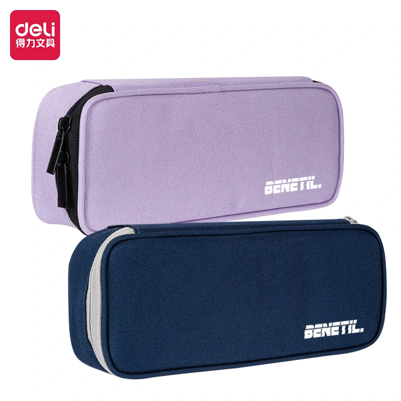 Deli 66665A Oxford Fabric Sports Casual Pencil Pouch - 96pcs Set