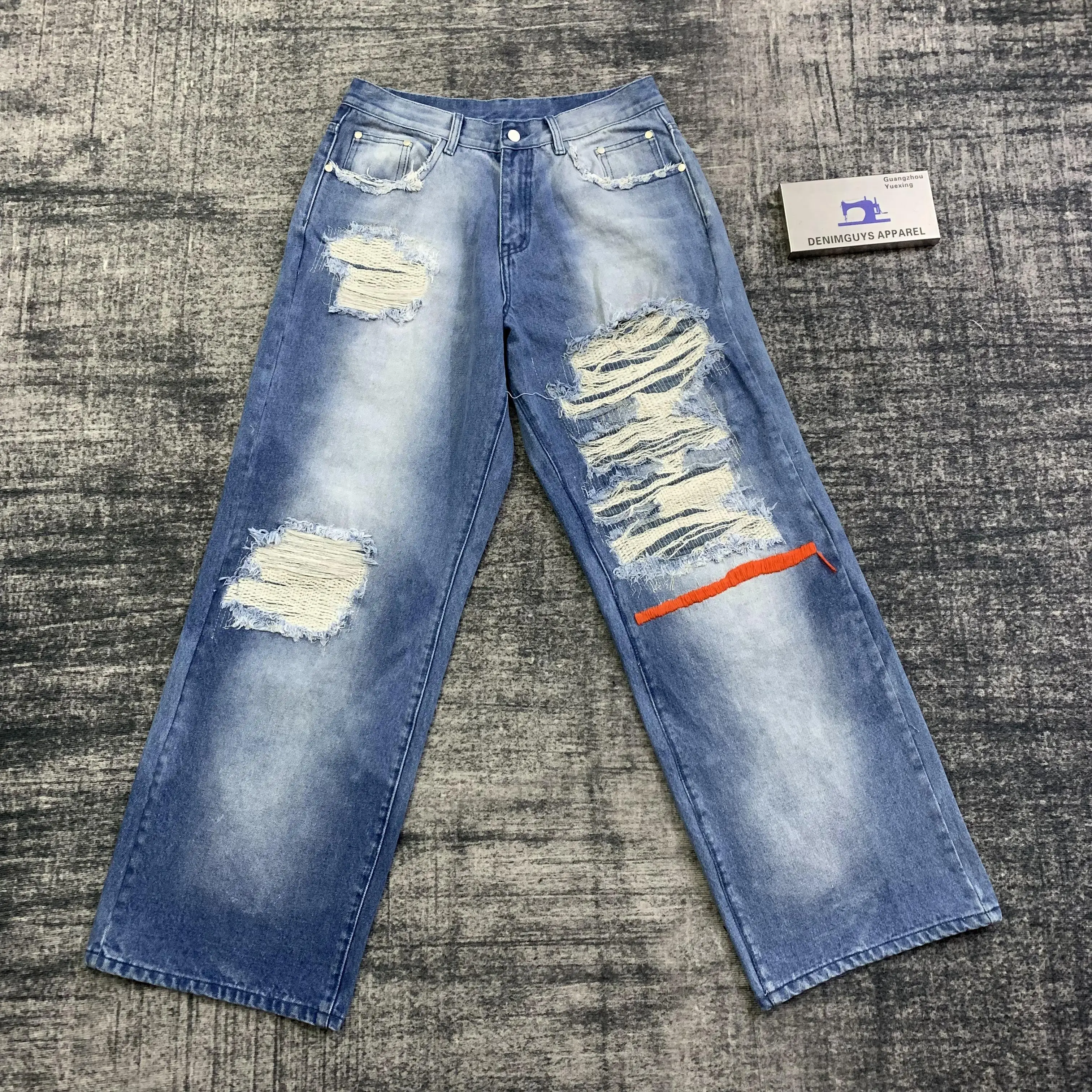 Mens Jeans With Designer Denim Pants DENIMGUYS Custom Mens Blue