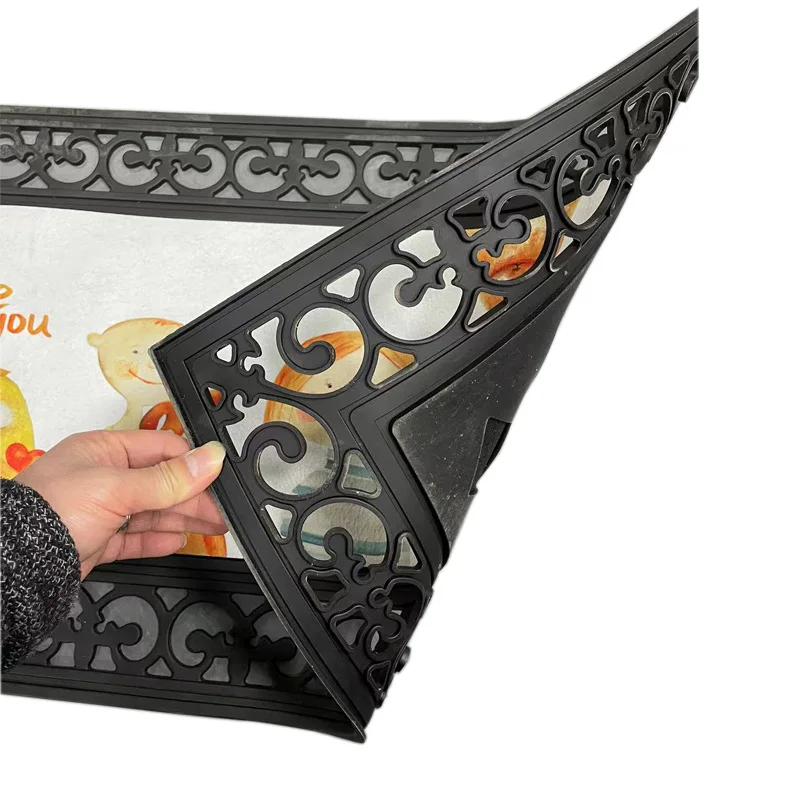 RubySub Sublimation Blank Rubber Carpet Heat Transfer Printing Doormat Anti Trample Mat Living Room Mat