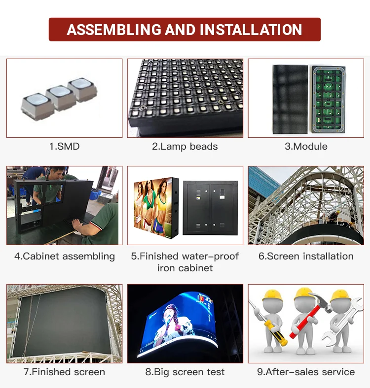 High Quality Hd Led Wall Packages For Rent P 3.91 Full Color Outdoor Waterproof Led Video Wall