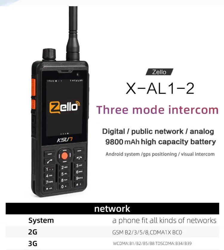 Ksun Nfc Sos Wifi Gps Function Analog Uhf Dmr Android Walkie Talki G Lte G Gsm Poc Two Way