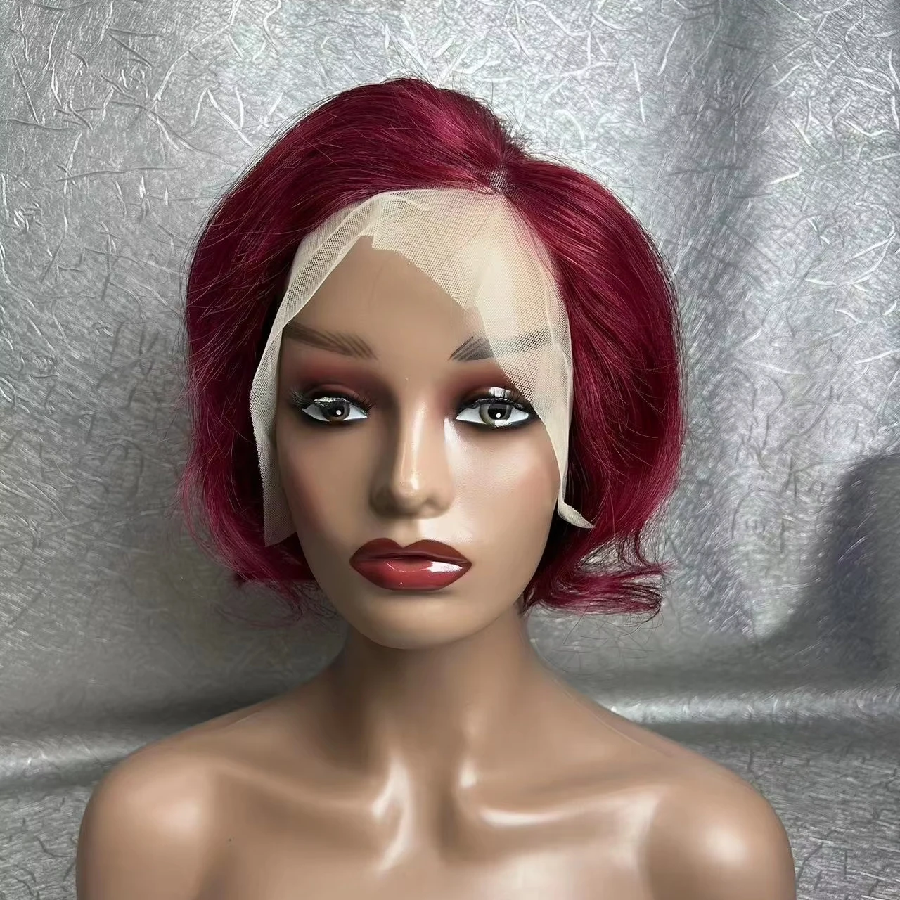 Short Pixie Cut Lace Front Wig Human Hair Straight 13x4 Pre-Plucked Sf466e49ee899462c913d59c672e4b  main image 3