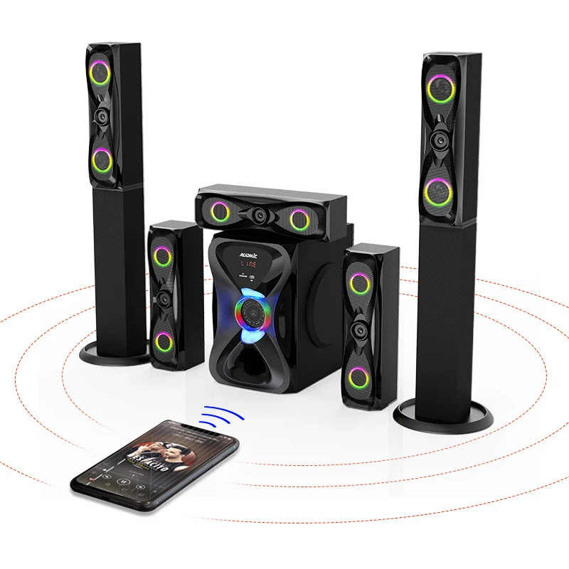 Active Home Theatre Channel Sound Speaker System