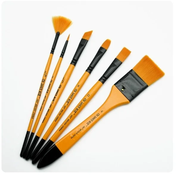 7 шт. набор нейлоновых кистей для рисования акварель