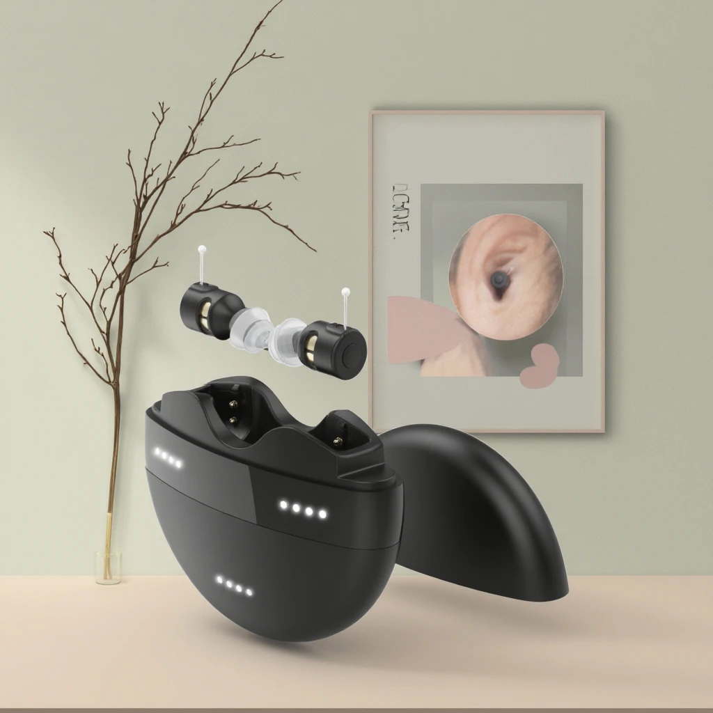 Free Sample OEM ODM OTC Cic Hearing Aid Devices Ear Machine Affordable Digital Rechargeable in Ear Invisible Hearing Aids