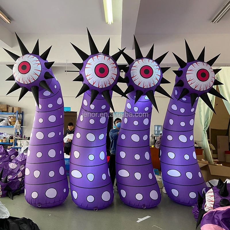 Lighted Day of Dead Inflatable Halloween Skeleton Head for Advertising ...