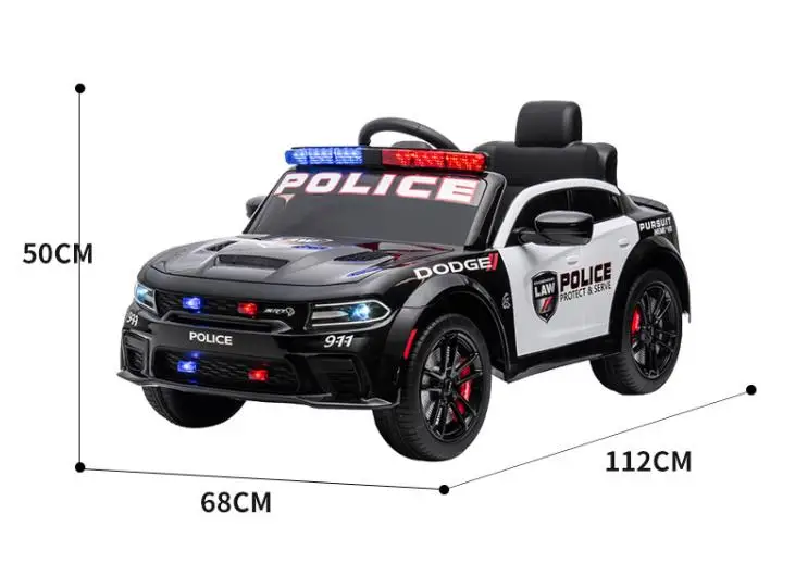 New Factory Sale High Quality Battery Operated Remote Control Kids Ride on Police Car