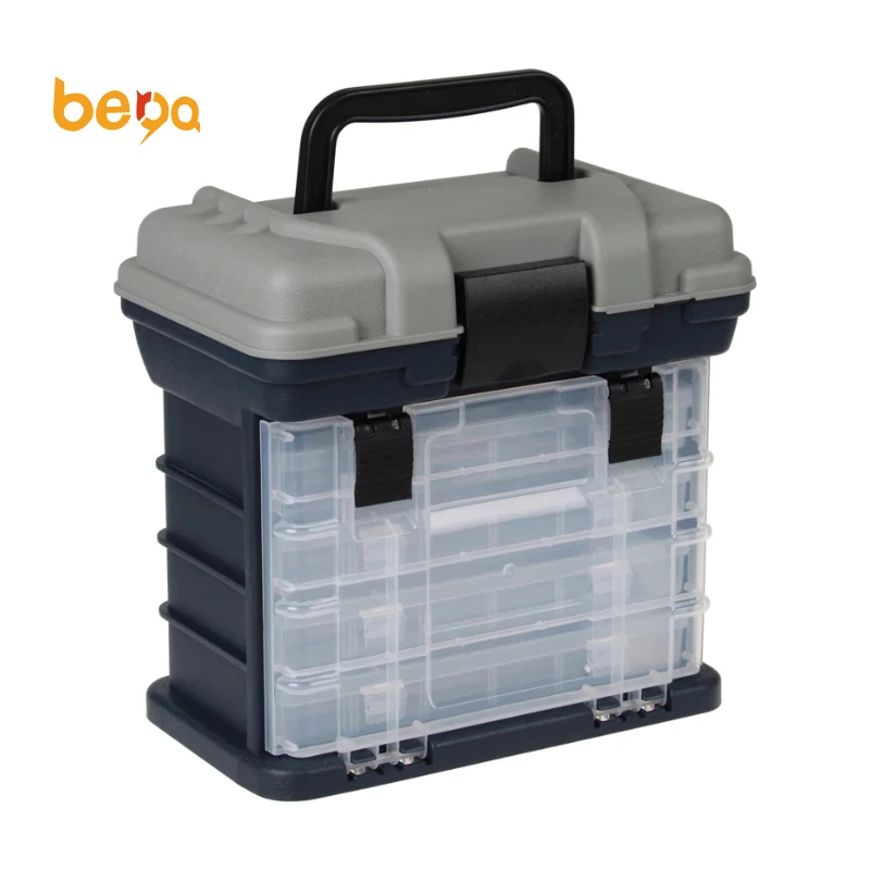 Brand New Large Carp Fishing Tackle Box Storage System With Dividers 