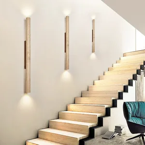 JACKSUN Modern Simplicity Bedroom Bedside Living Room Corridor Stairs Wall Lamp Cream Wind LED Designer Glow up Down