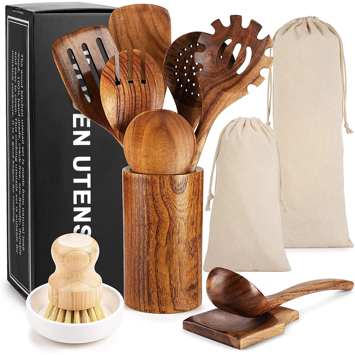 Wholesale Wood Kitchen Accessories Utensils Cooking Tools Wooden