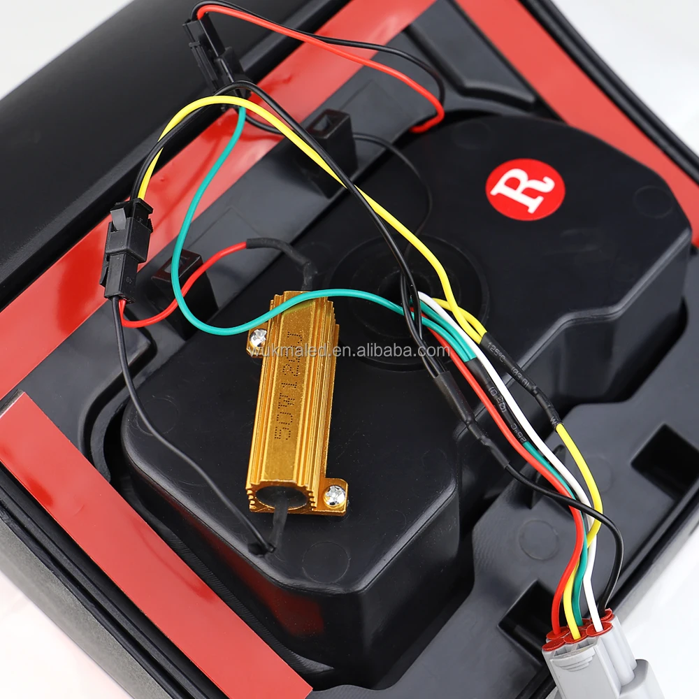 GXENOGO LED Tail Lights Compatible With 2007-2017 Jeep Wrangler JK, Brake Reverse Light Rear Back Up Lights Daytime Running Lamps, Built-in EMC- Smoked Lens - Foto 9