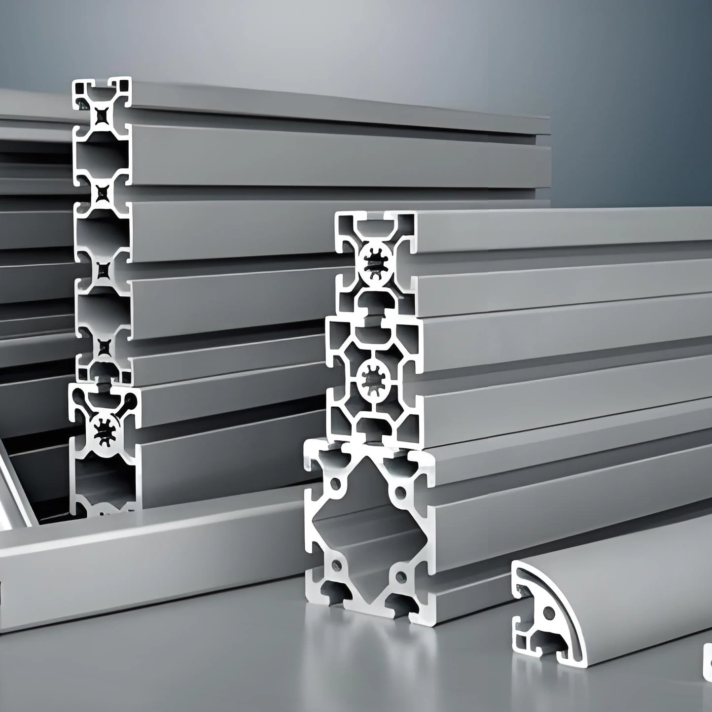 Systèmes de charpente en aluminium à rainure en T personnalisables 2020 4040 4080 pour présentoirs d'exposition et aménagement de magasins - Échantillon gratuit disponible