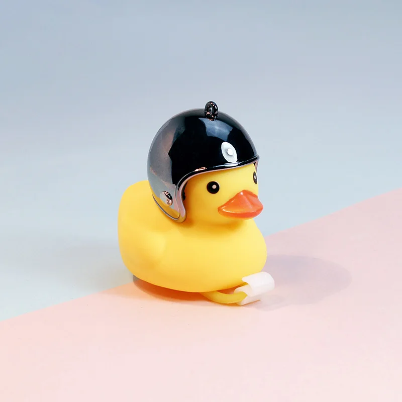 Лидер продаж велосипедные аксессуары ручка-колокольчик для велосипеда маленький Гудок с желтой уткой резиновый шлемом велосипед детский гудок скутера