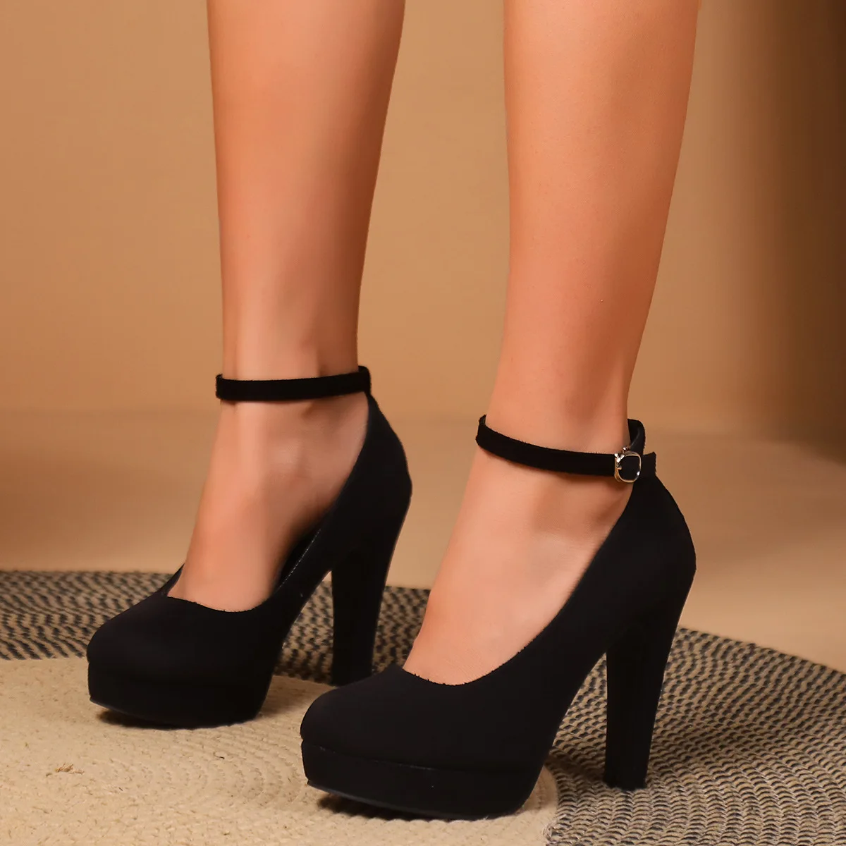 Escarpins à Talons Hauts Femme Mary Jane - Boucle Réglable, Style élégant Pour Robe De Fête, Mariage Ou Bureau - 11