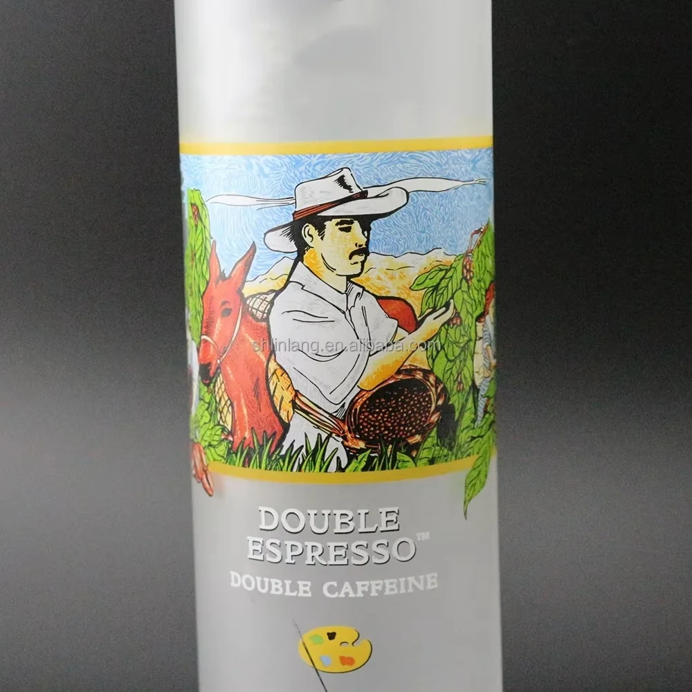 Shanghai Linlang Van Gogh Painting Luxury 1 Liter Liquor Alcohol Vodka Glass Bottle