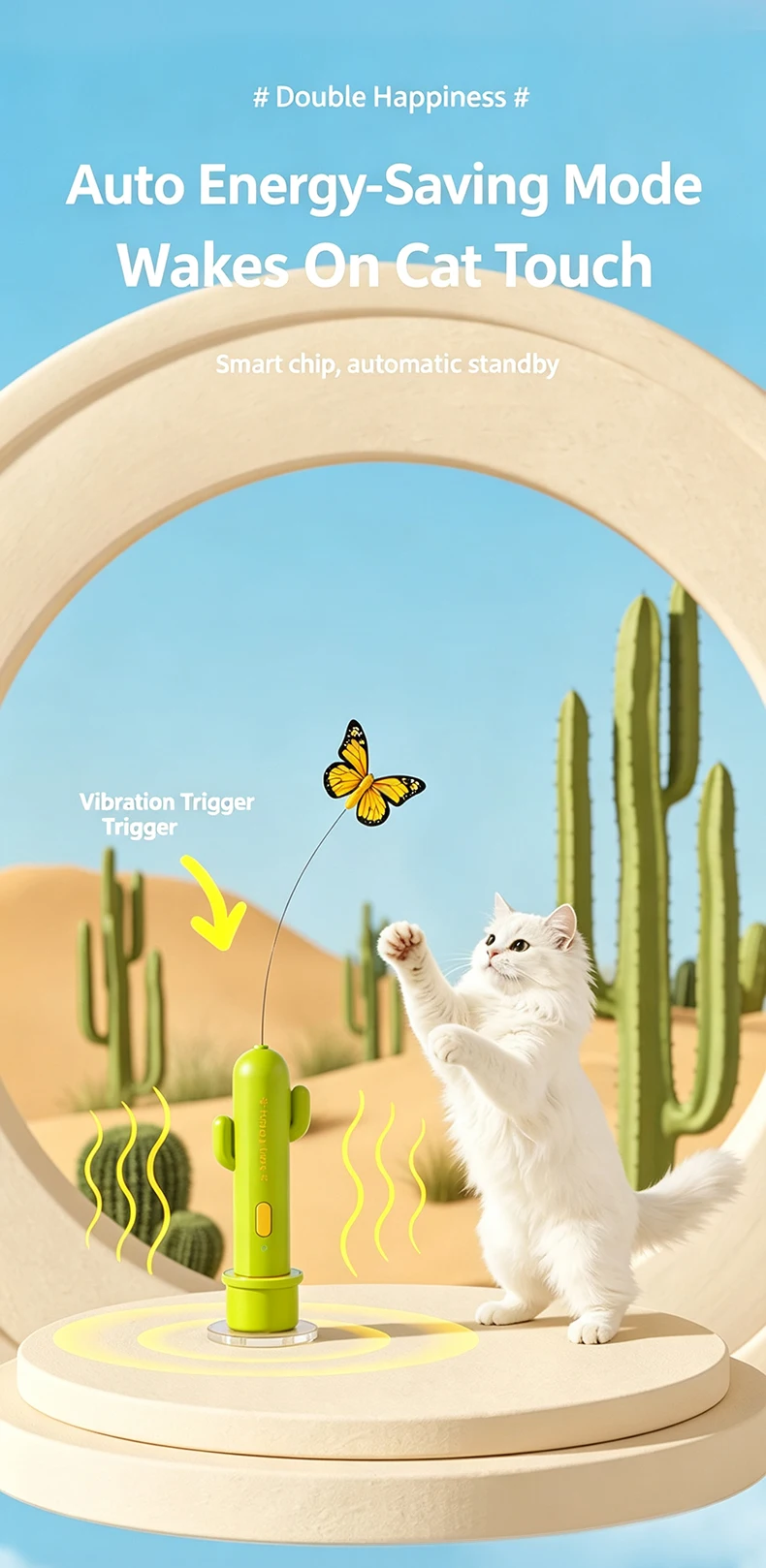 product new 2 in 1 cat toy infrared laser  feather teaser automatic self play boredom relief interactive kitten entertainment-3