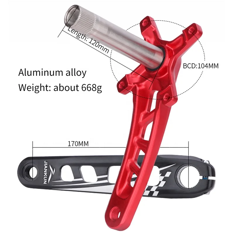 JIANKUN Mountain Bicycle Crankset - Durable & Versatile