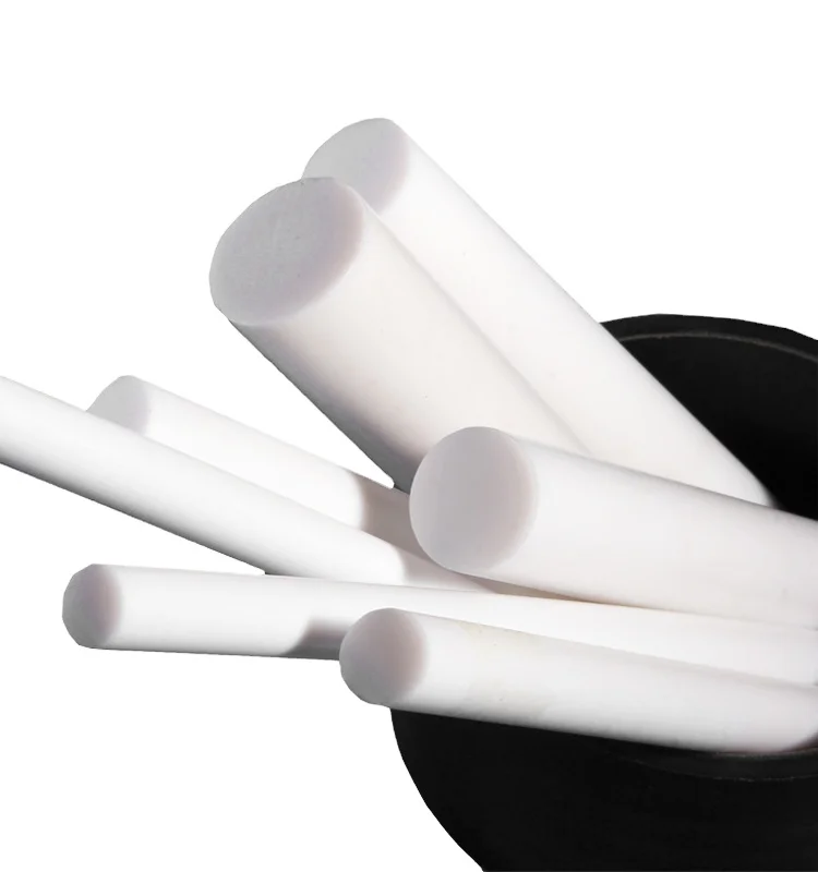 F-4 Fluoroplast Round PTFE Engineering Plastic White Color Bar