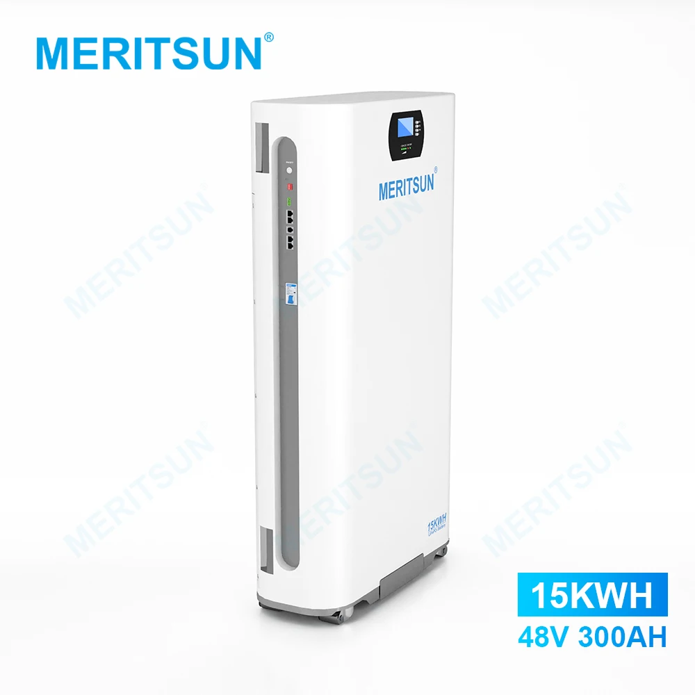 MeritSun Lithium Battery Solar Power Storage 15kwh 48V 300ah Lifepo4 Battery for Home Energy System