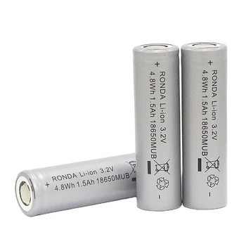 Lfp 1500mah 3.2v 18650 Lifepo4 Cell Rechargeable Lithium Batteries ...