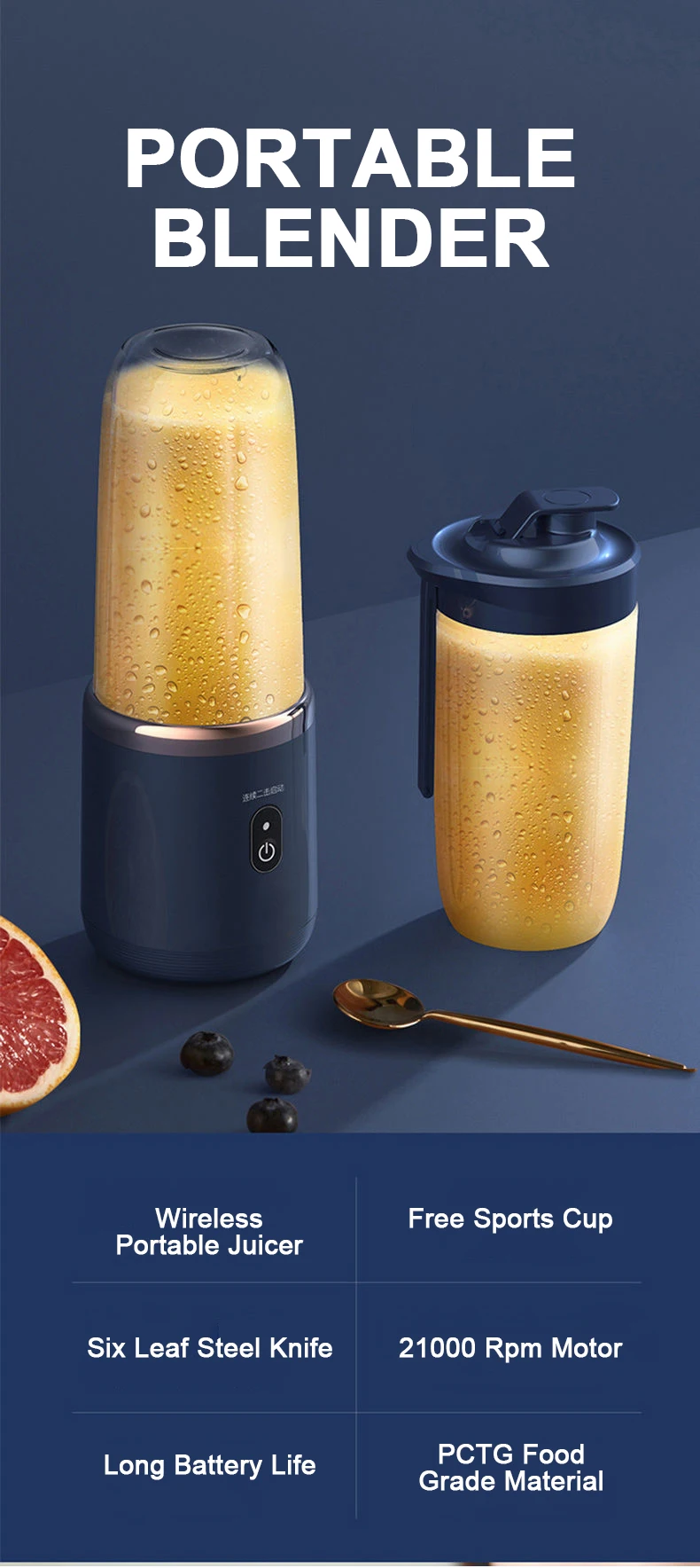New Portable Fresh Juicer Blenders Electric Fruit Juicer Usb Charging Lemon Orange Juicing Cup
