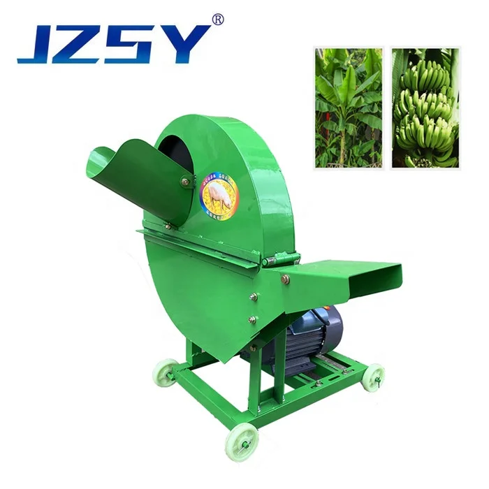 2024 Small Banana Tree Leaf Cutting Machine Banana Trees Shredder Machine Household Chaff Cutter Price