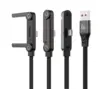 Noir-usb A vers usb C (Pack dans la boîte)