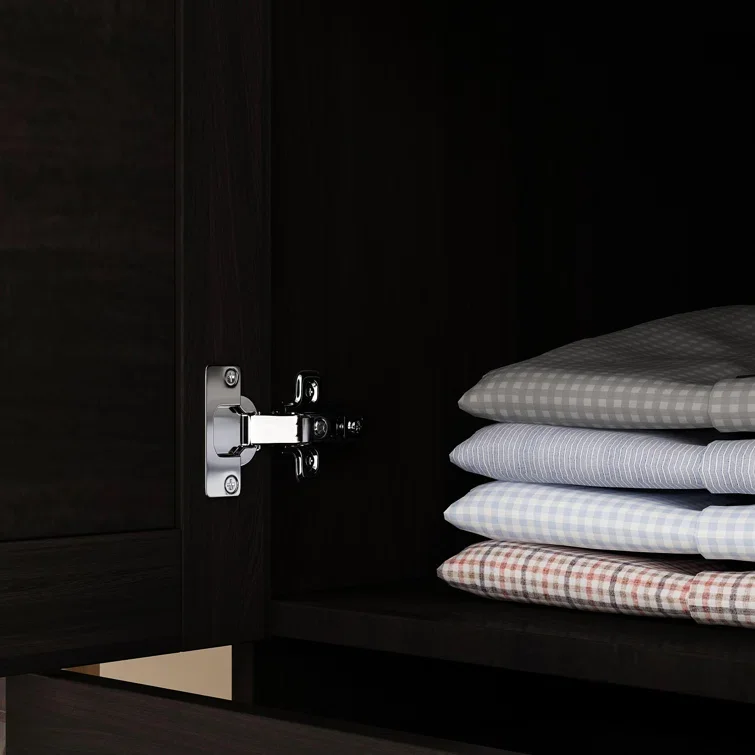 Modern Wooden Bedroom Furniture Clothes Organizer Wardrobe Closet Storage Cabinet Armoire with Glass Partitions and Clothes Rail