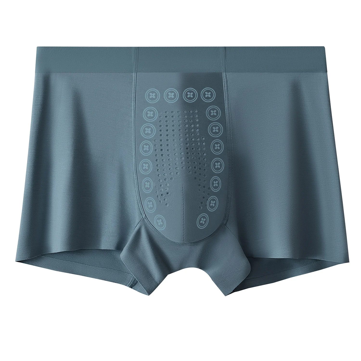 Men's Comfortable Modal Negative Ion Massage Boxer Underwear Antibacterial Mid-Rise Business Outfit Breathable and Traceless