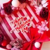 White Red Happy Valentins Day