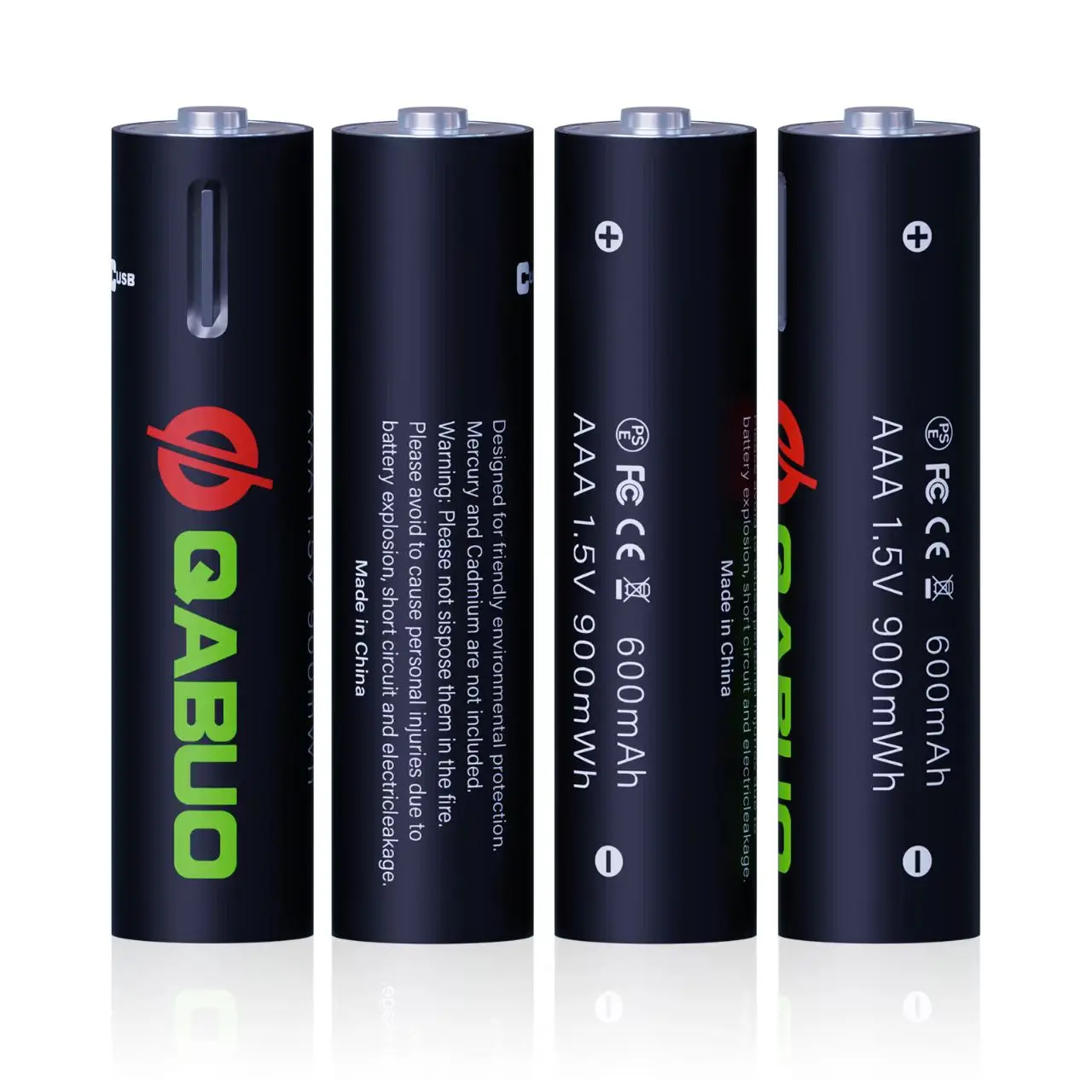 Type C Micro Usb Aaa Aa 900mwh 15v Lithium Li Ion Battery Usb Rechargeable Batteries Type C