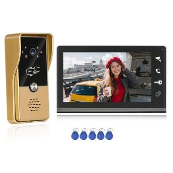 VIDEW Best Selling Design 4 Wire Door Intercom IP65 Waterproof Camera 7 Inch Villa Video Intercom System for Home Security