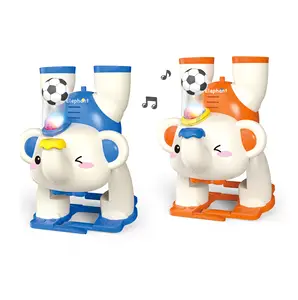 ITTL Early Educational Electric Handstand Blow Ball Walking Elephant Animal Ball Blowing Machine with Music Light Toys for Kids