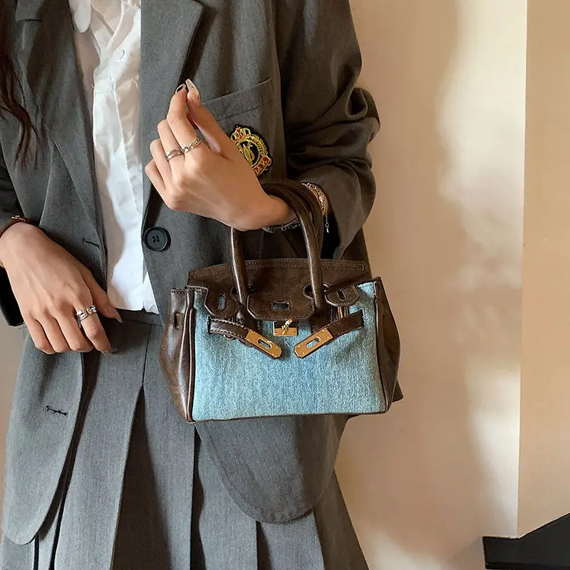 Retro Fashionable Handbag For Female Niche Simple Versatile Crossbody ...