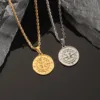 Colgante de brújula con cadena de cuerda_1