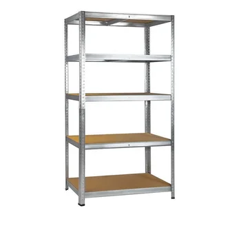 Heavy Duty 5 Tier Shelf Boltless Rack Garage Galvanized Shelving Unit 