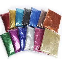 Bulk Wholesale 1Kg Bag Packaging Nail Art Cosmetic Holographic Polyester Fine Chunky Glitter Holographic