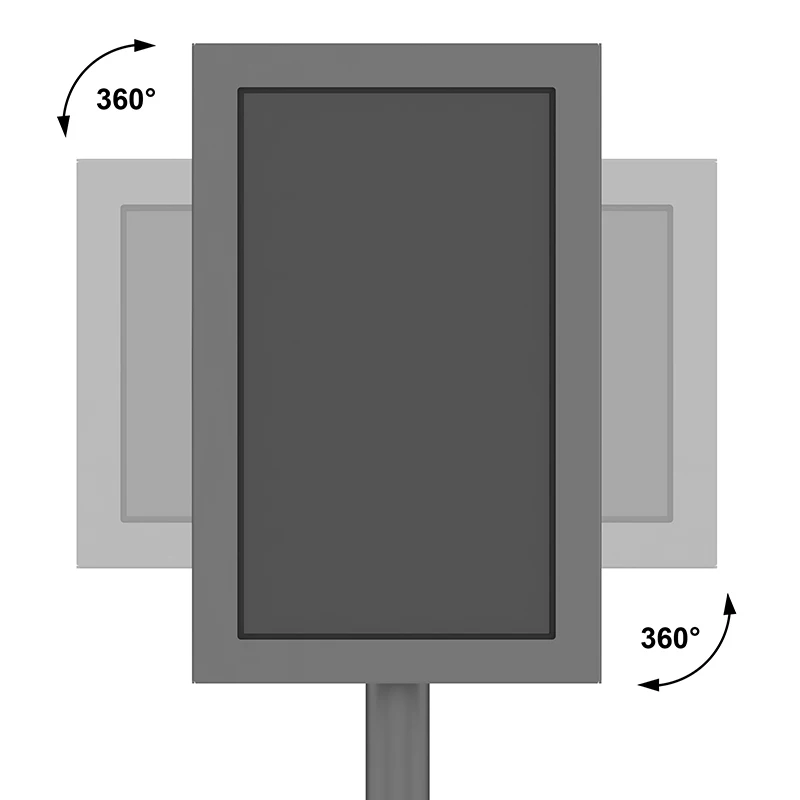 Floorstand Mount For Monitor Antitheft Universal Adjustable Tablet