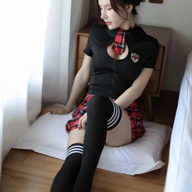 Ladies Adult Fancy Dress Sexy Student 