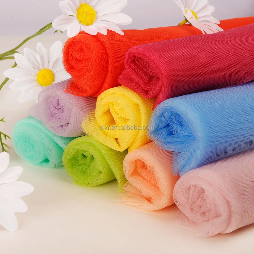 2023 Wholesale 100 Nylon Colorful Natural Soft Bridal Dress Tulle