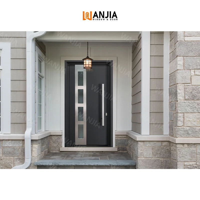 Residential Home House Custom Rustproof Insulation Aluminum Door Metal Front Entry Door Exterior Aluminum Entry Door
